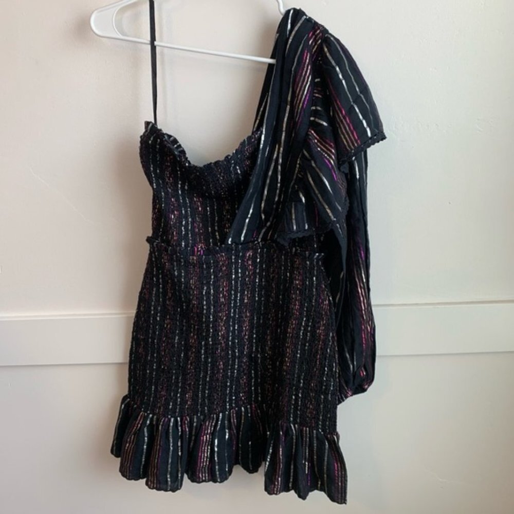 NWOT Farm Rio Lurex Stripes Mini Dress - Picture 5 of 12